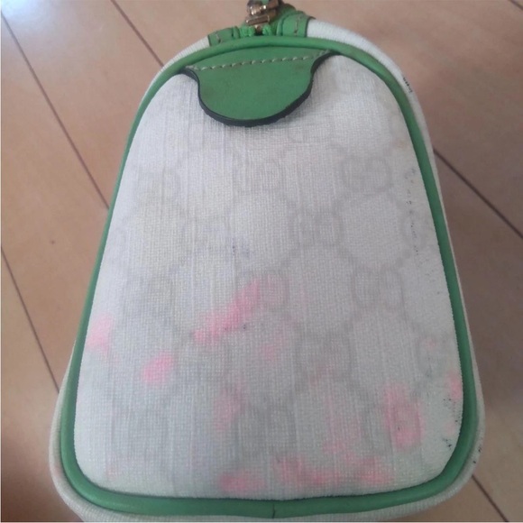 Gucci Green and White Satchel - Picture 7 of 8